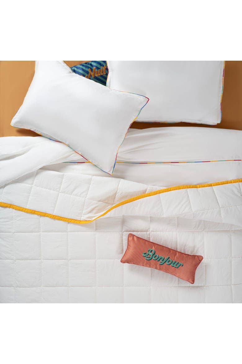 Faro Quilted Yarn-Dyed Cotton King Bedspread, Alternate, color, White