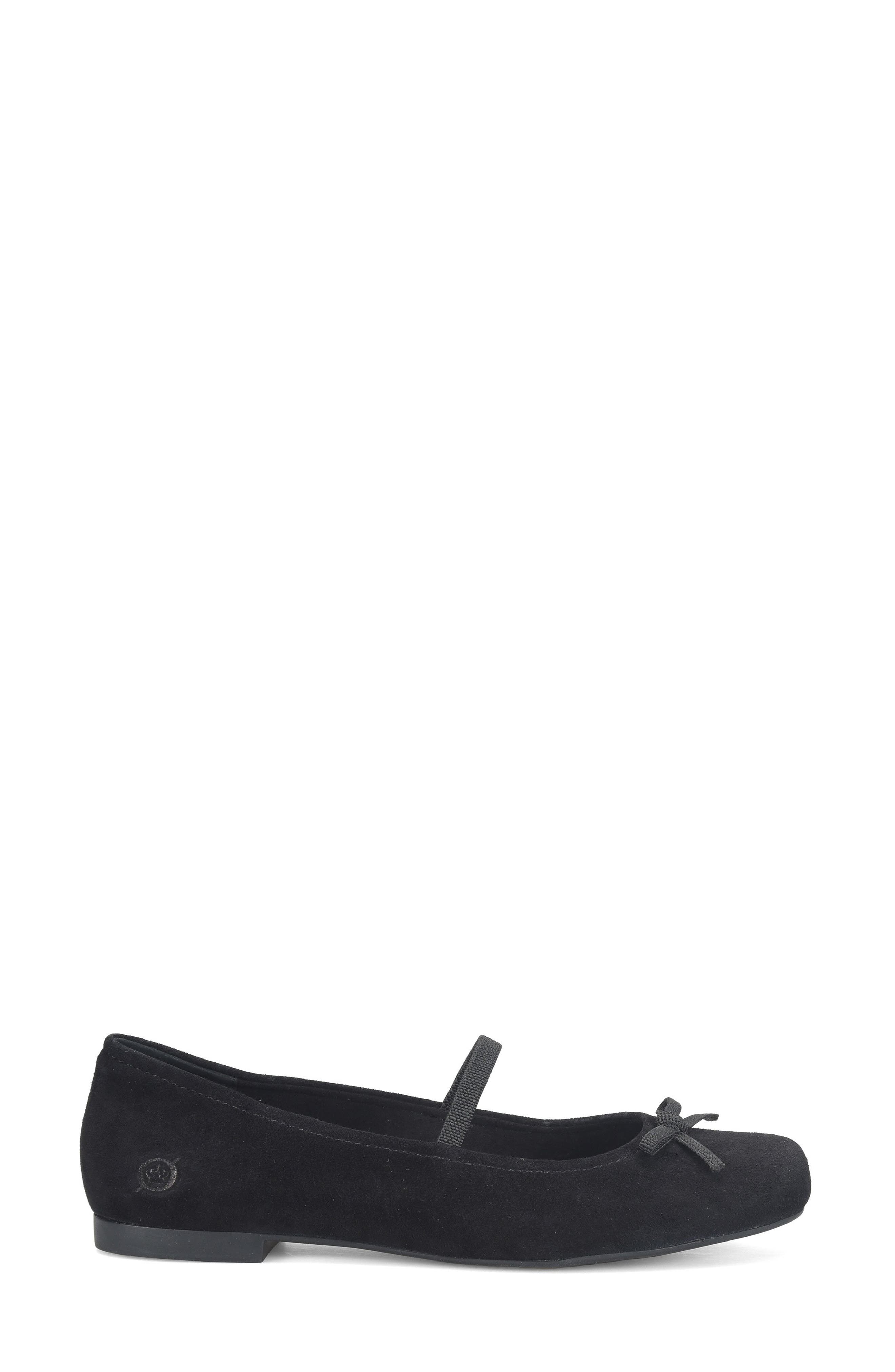 Børn Bley Mary Jane Flat, Alternate, color, Black Suede