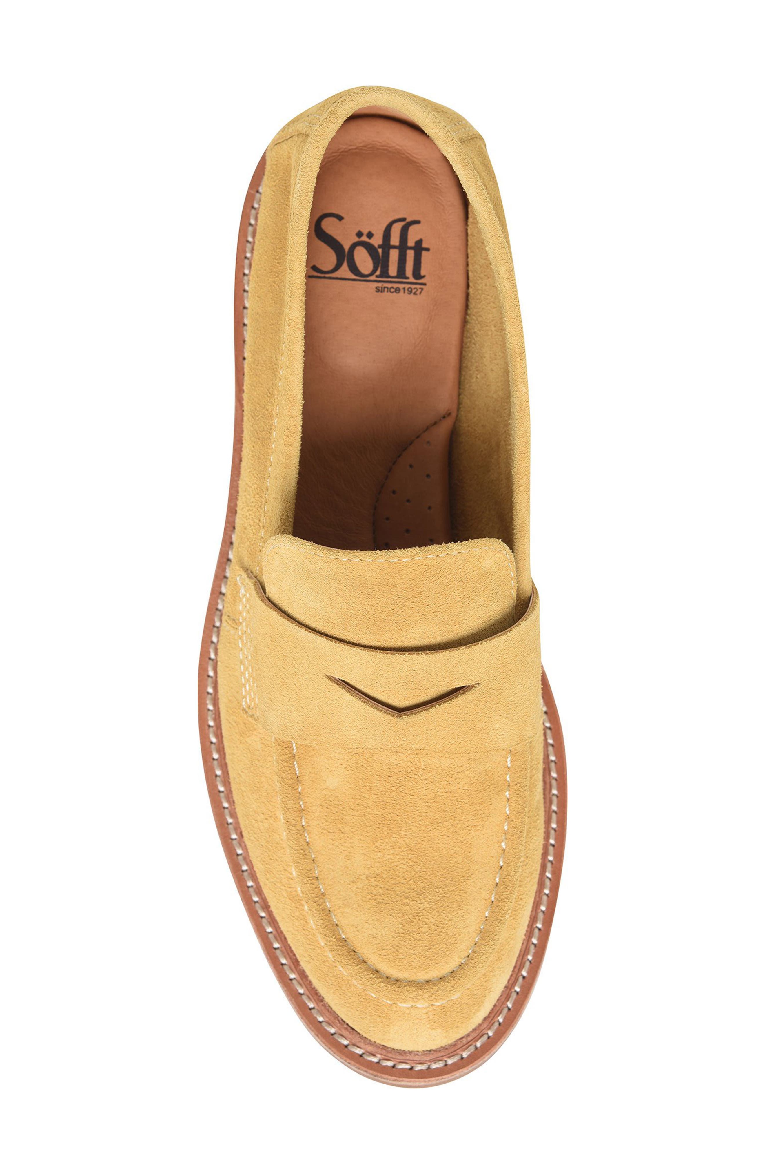 Mara Penny Loafer, Alternate, color, MARIGOLD