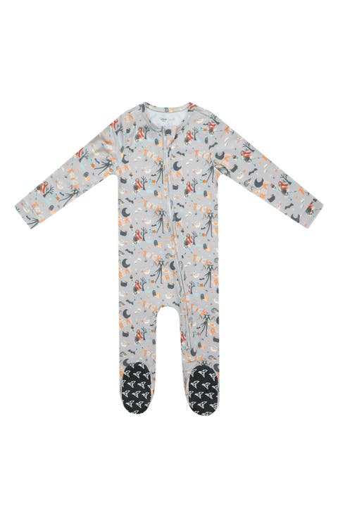 Nightmare Before Christmas Zip-Up Footie Pajamas (Baby)