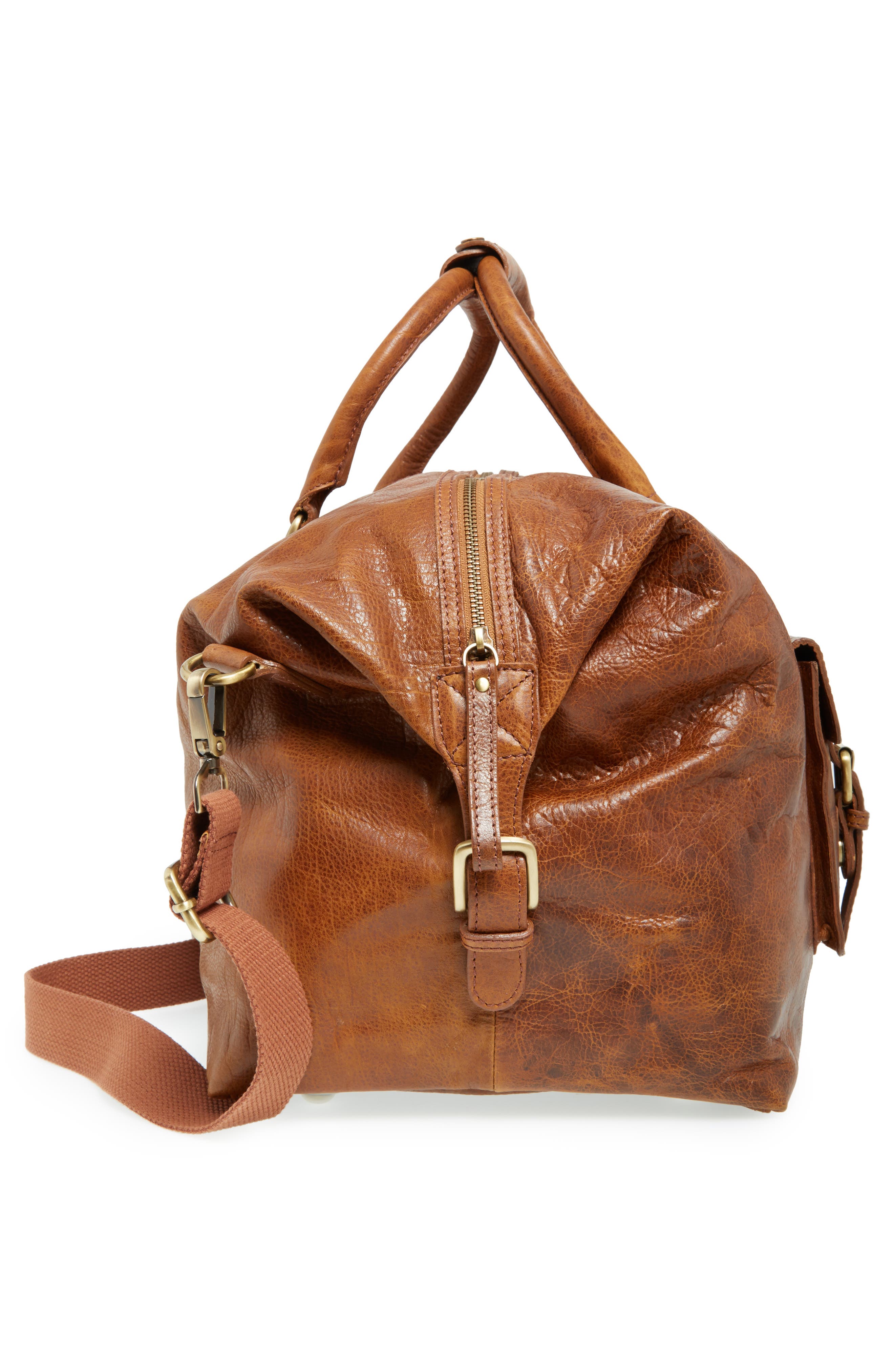 Rawlings <sup>®</sup> Rugged Leather Duffle Bag, Alternate, color, 