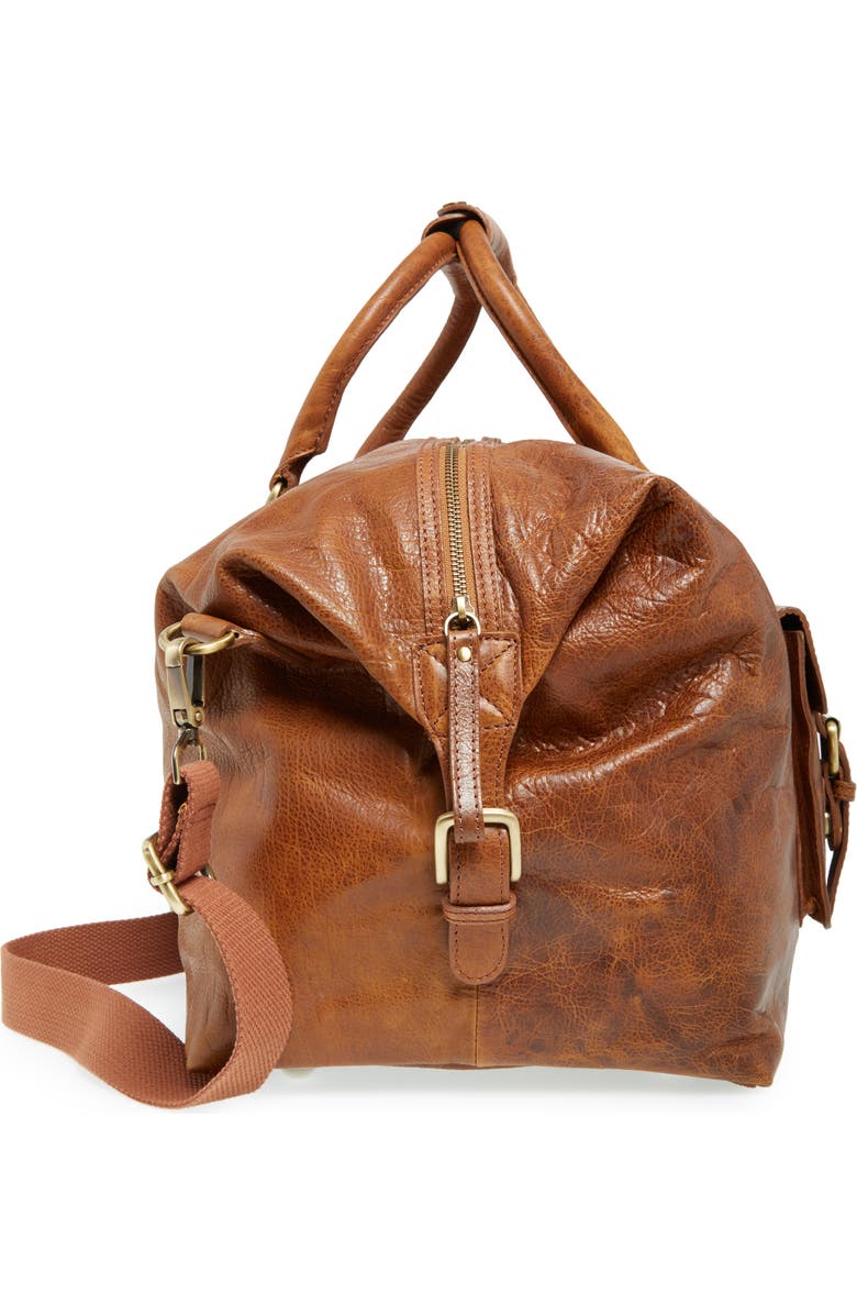 Rawlings <sup>®</sup> Rugged Leather Duffle Bag, Alternate, color,