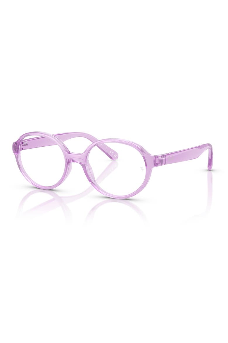Kids' 42mm Small Phantos Optical Glasses, Alternate, color, TRANSPARENT VIOLET