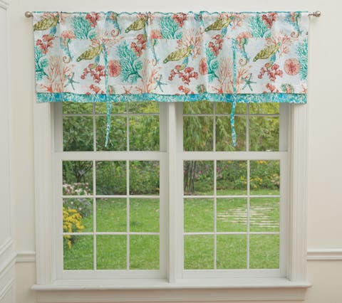 Atlantis Layered Window Treatment Valance
