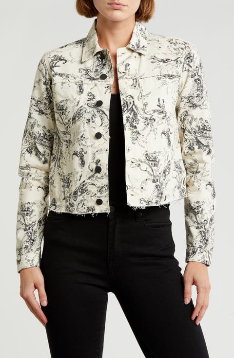 Janice Paisley Crop Jacket