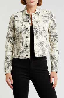 L'AGENCE Janice Paisley Crop Jacket