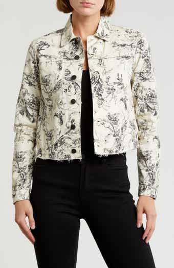 L'AGENCE Janice Paisley Crop Jacket