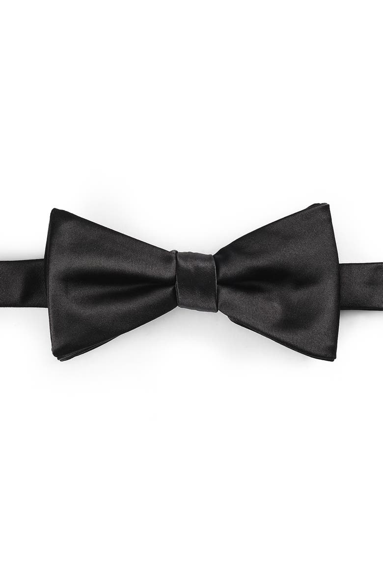 Solid Bow Tie, Main, color, BLACK