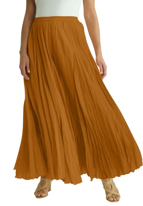 Flowing Crinkled Maxi Skirt