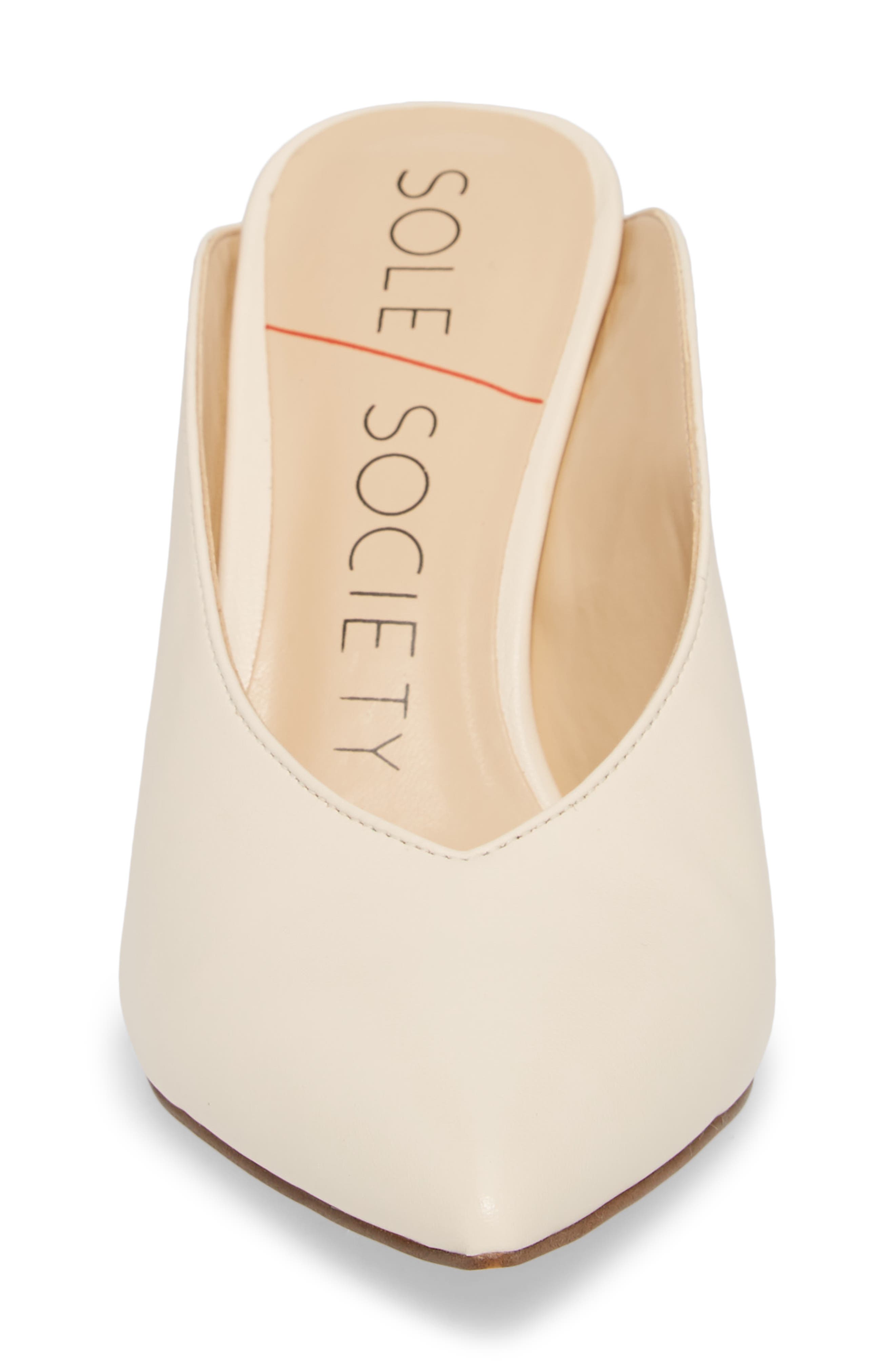 Bethenia Mule, Alternate, color, EGGSHELL CREAM