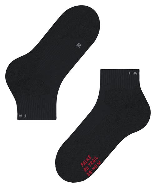 Falke Ru Trail Stabilizing Running Socks In Black