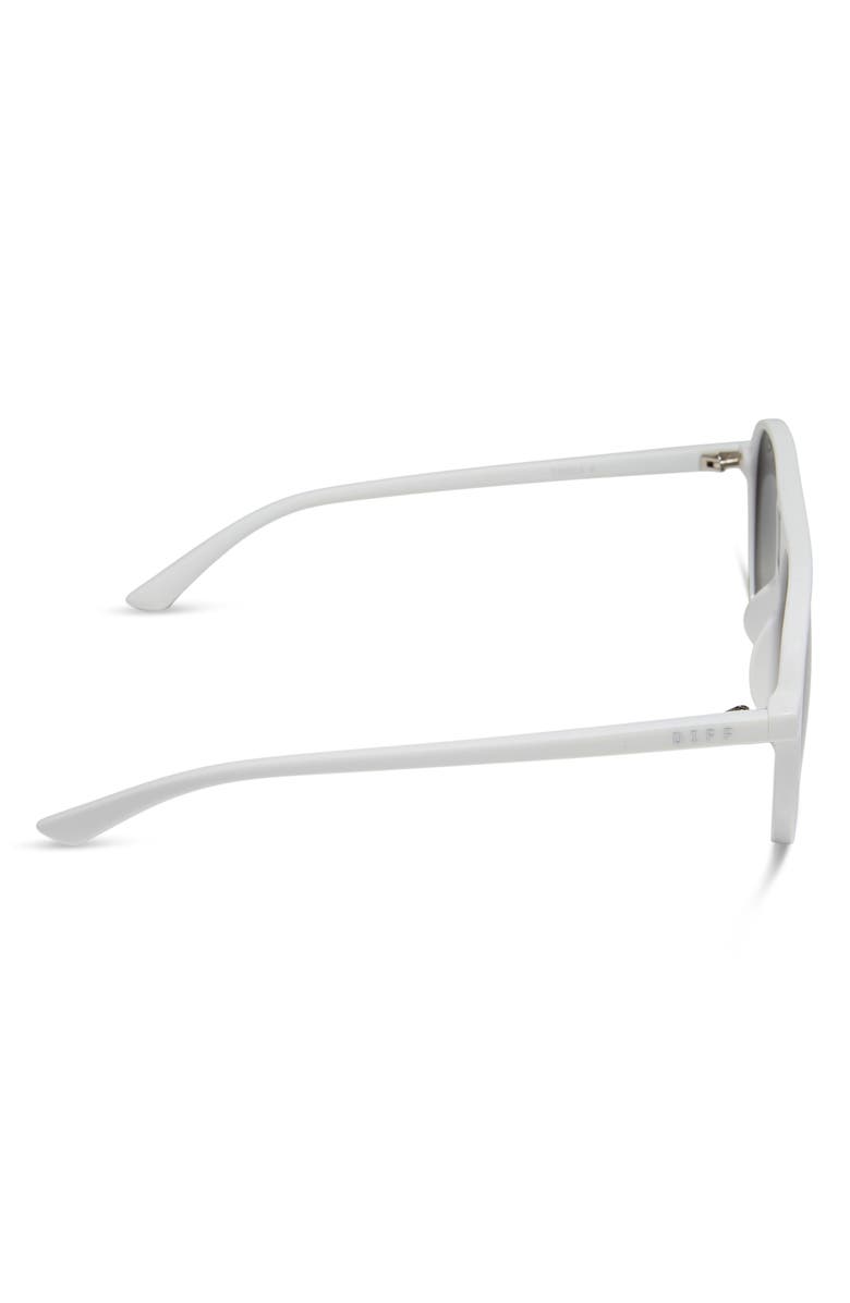 DIFF Tosca II 56mm Aviator Sunglasses, Alternate, color, Grey Gradient Silver Flash