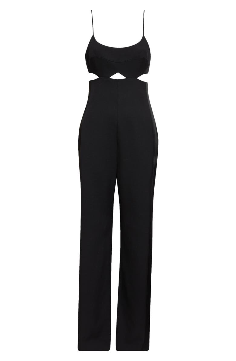 Victoria Beckham Cutout Detail Cami Jumpsuit, Alternate, color, 