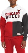 TOMMY JEANS Men's Tommy Jeans White/Red Chicago Bulls Andrew Split Pullover Hoodie