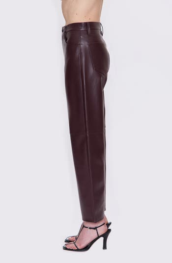 Jett Faux Leather Wide Leg Pants