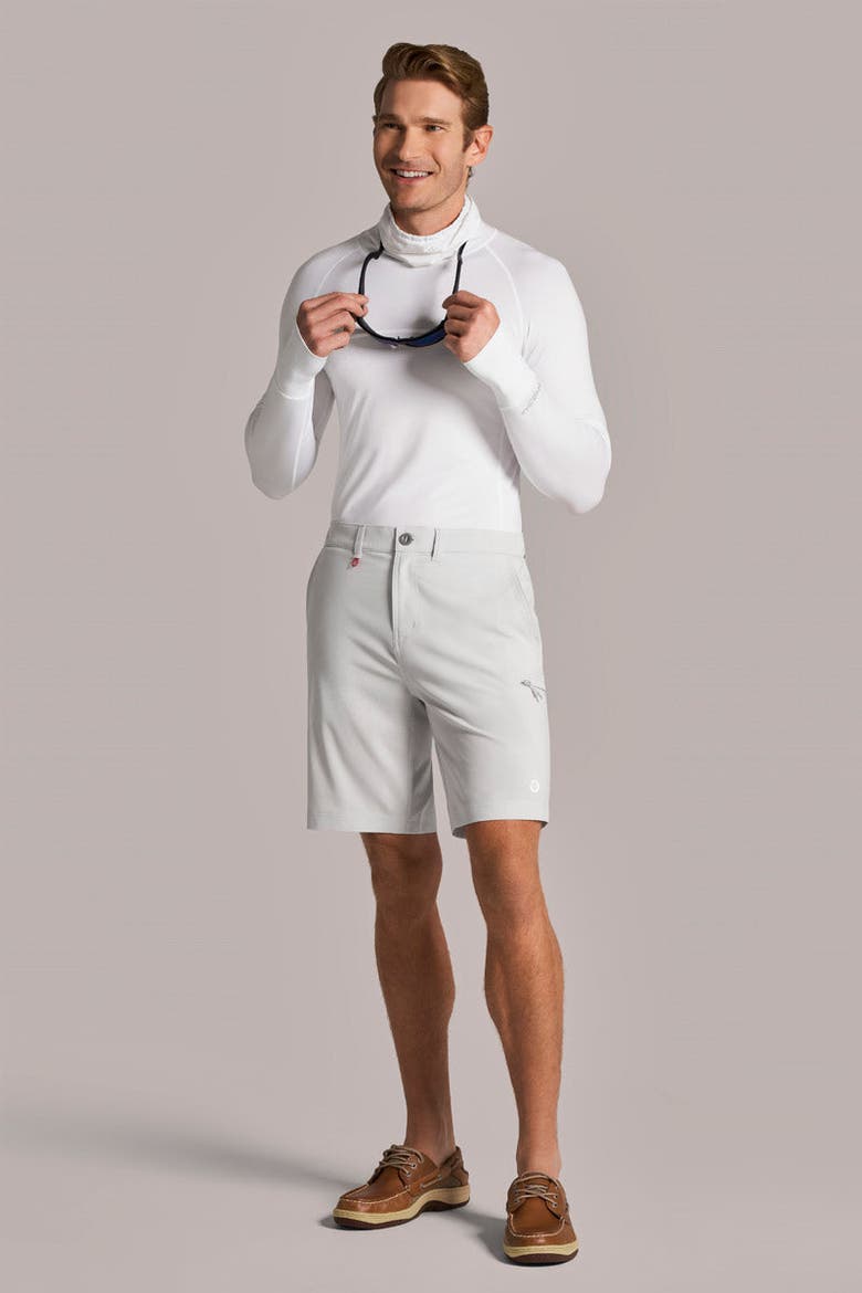 Men's Fisher Island Fishing & Boating Shorts, UPF 50+ Sun Protection, Alternate, color, Sleek Grey