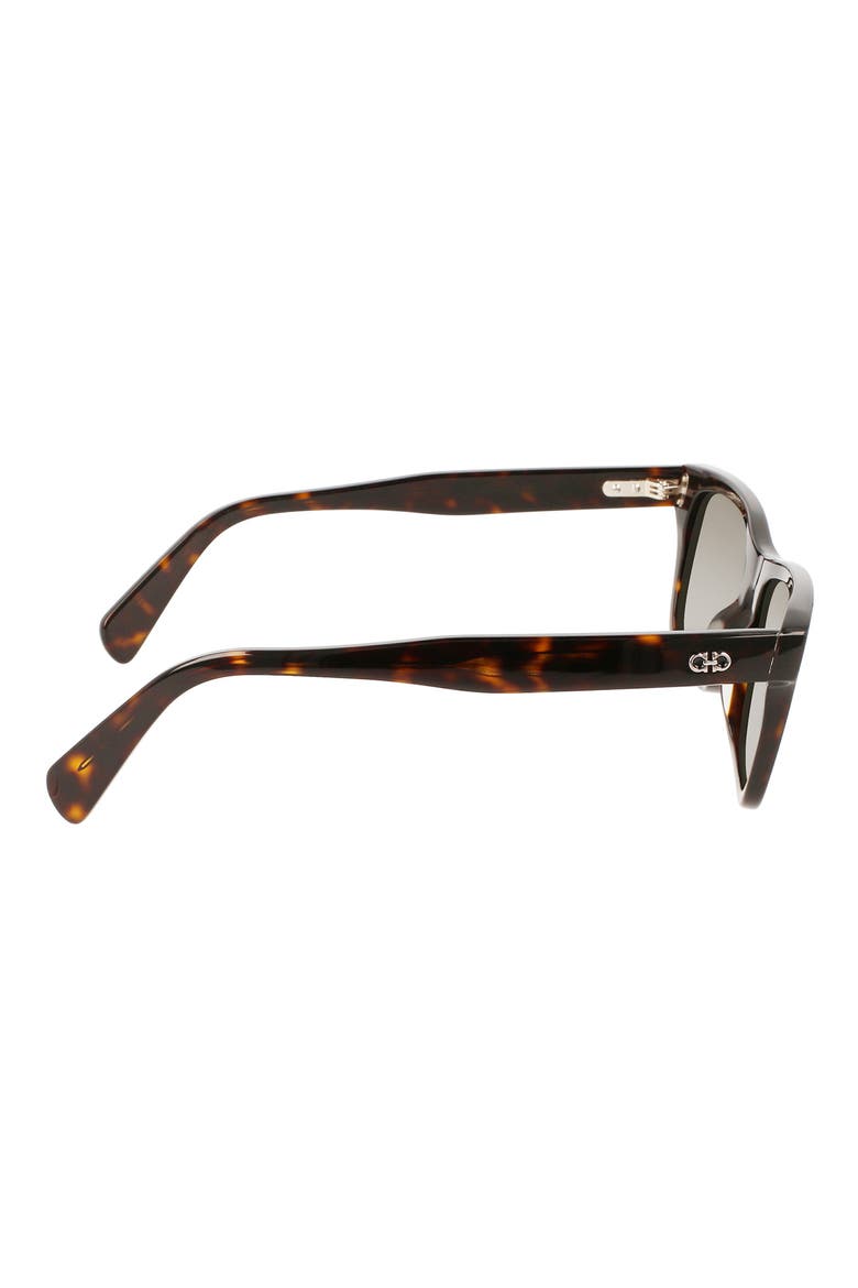 Gancini 54mm Rectangular Sunglasses, Alternate, color, TORTOISE