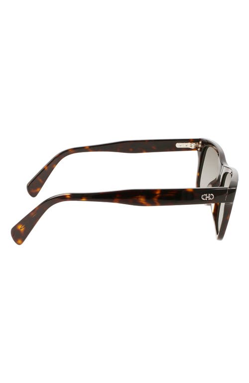 Ferragamo Gancini 54mm Rectangular Sunglasses In Brown