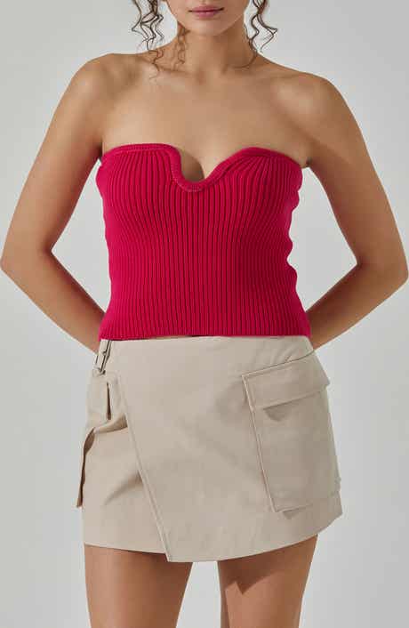 ASTR the Label Kailess Strapless Sweater