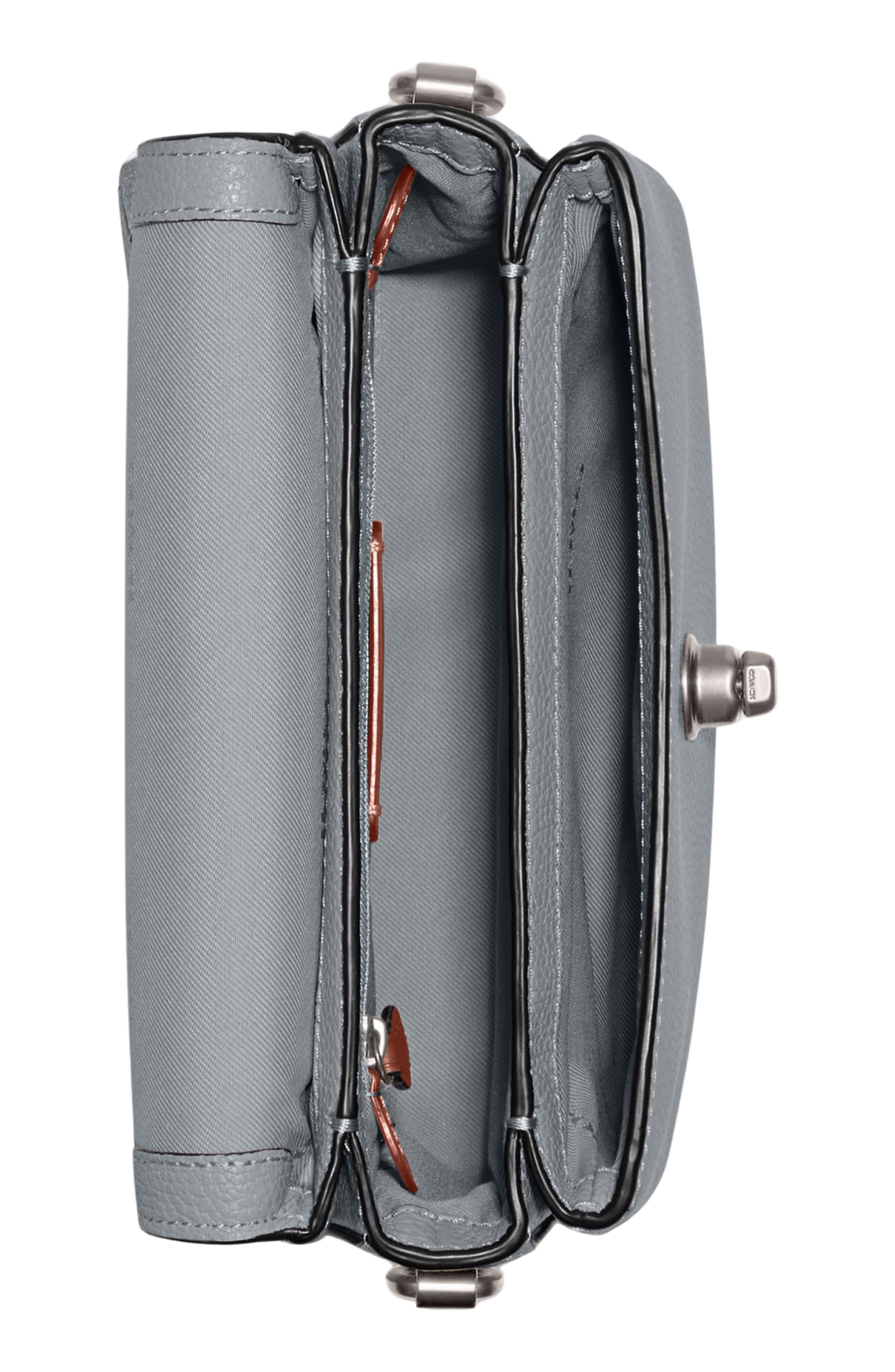 Cassie 19 Leather Crossbody Bag, Alternate, color, LH/ GREY BLUE