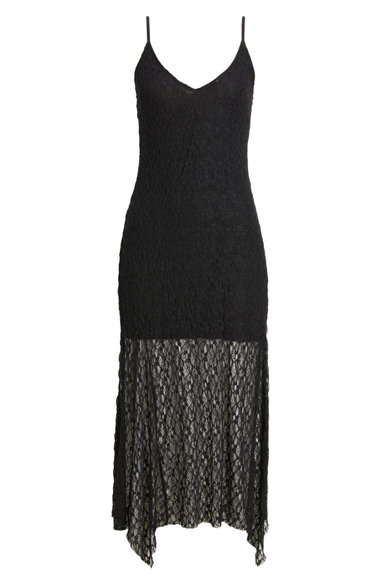 Open Edit Lace Midi Dress, Alternate, color, Black