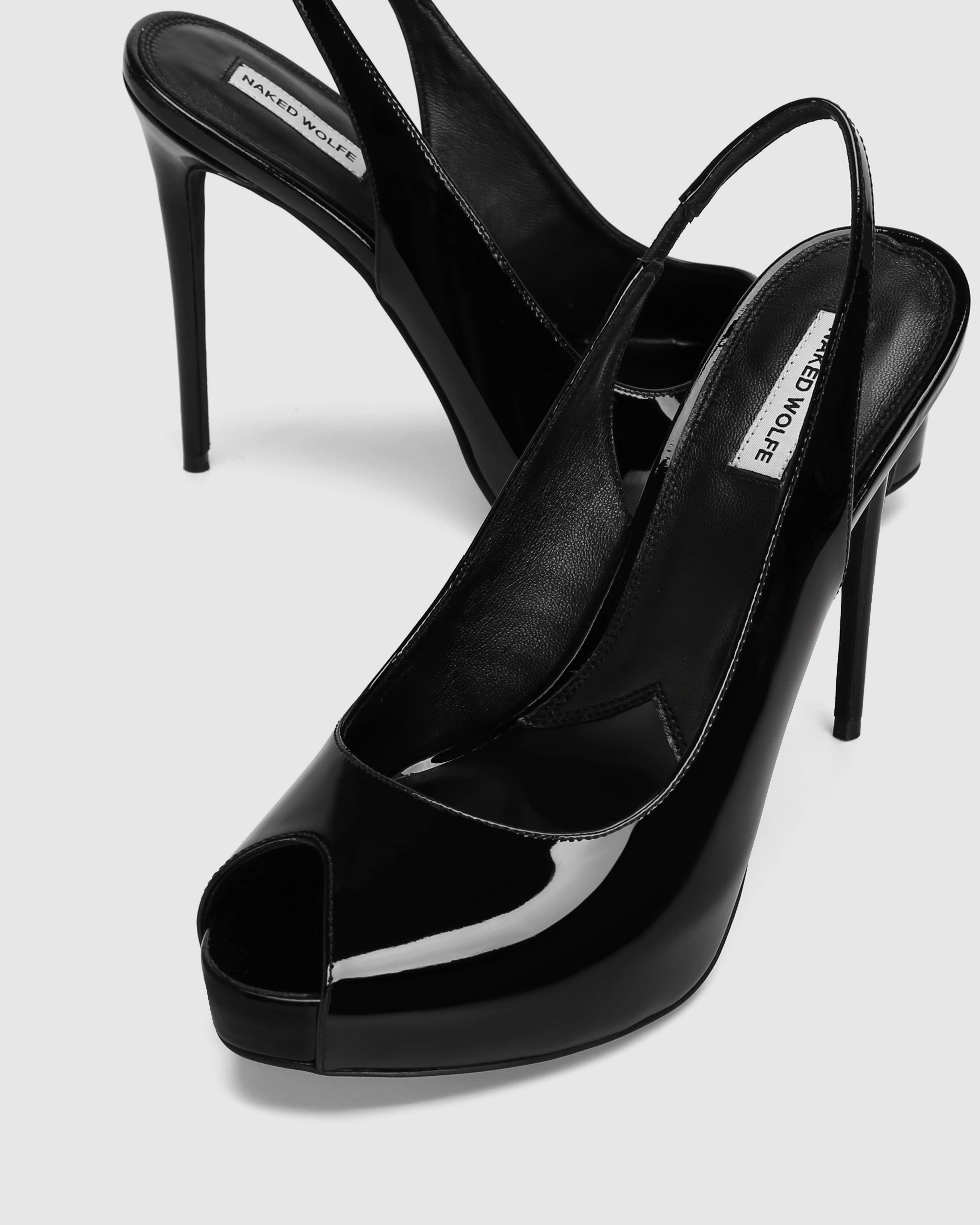 Naked Wolfe River Heels, Alternate, color, Black