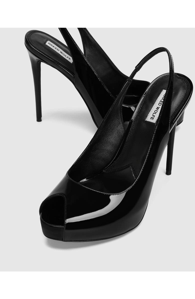Naked Wolfe River Heels, Alternate, color, Black