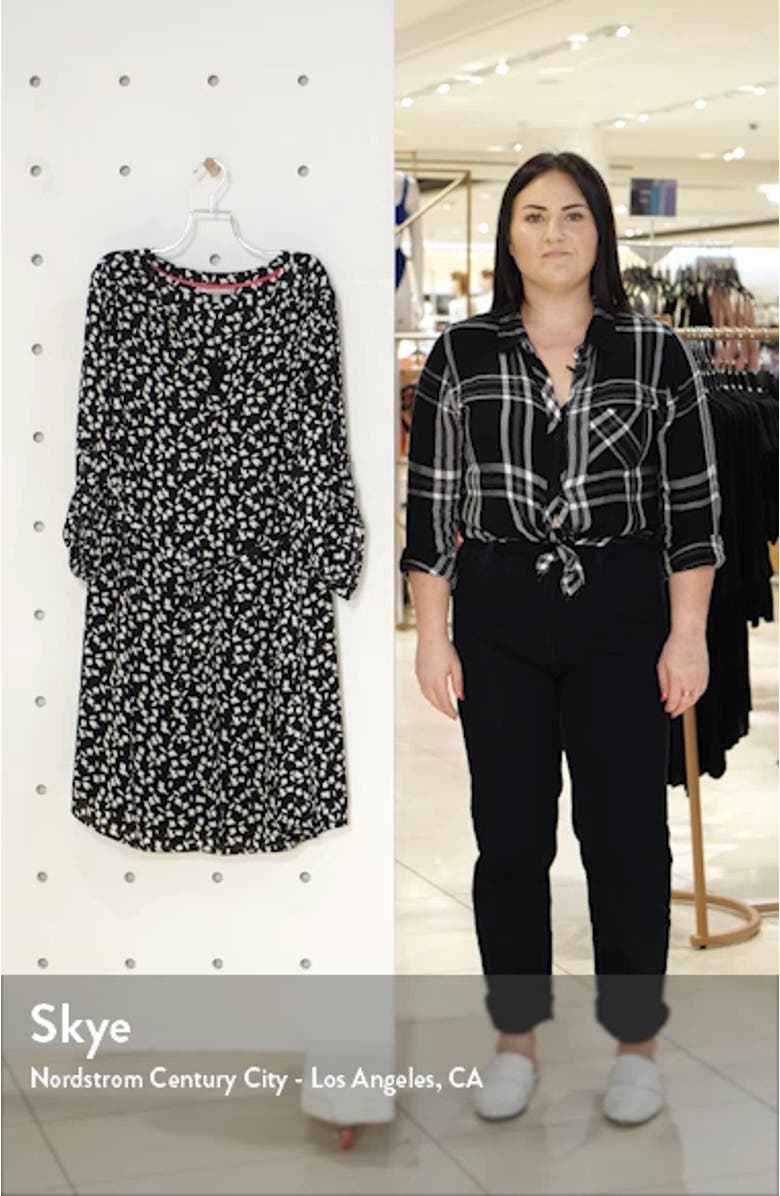 Daniel Rainn Print Shift Dress, sales video thumbnail