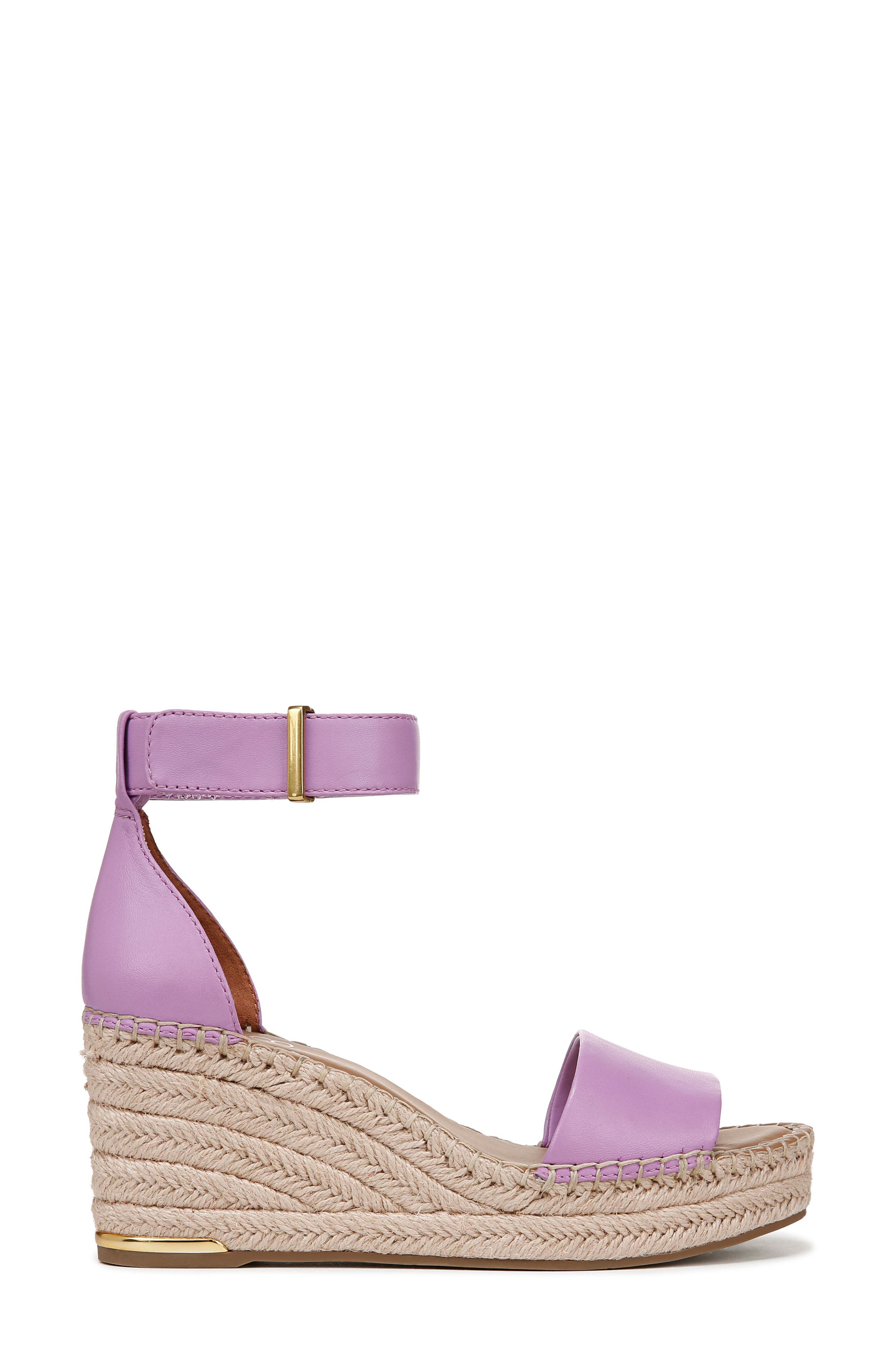 Clemens Ankle Strap Platform Wedge Sandal, Alternate, color, PURPLE