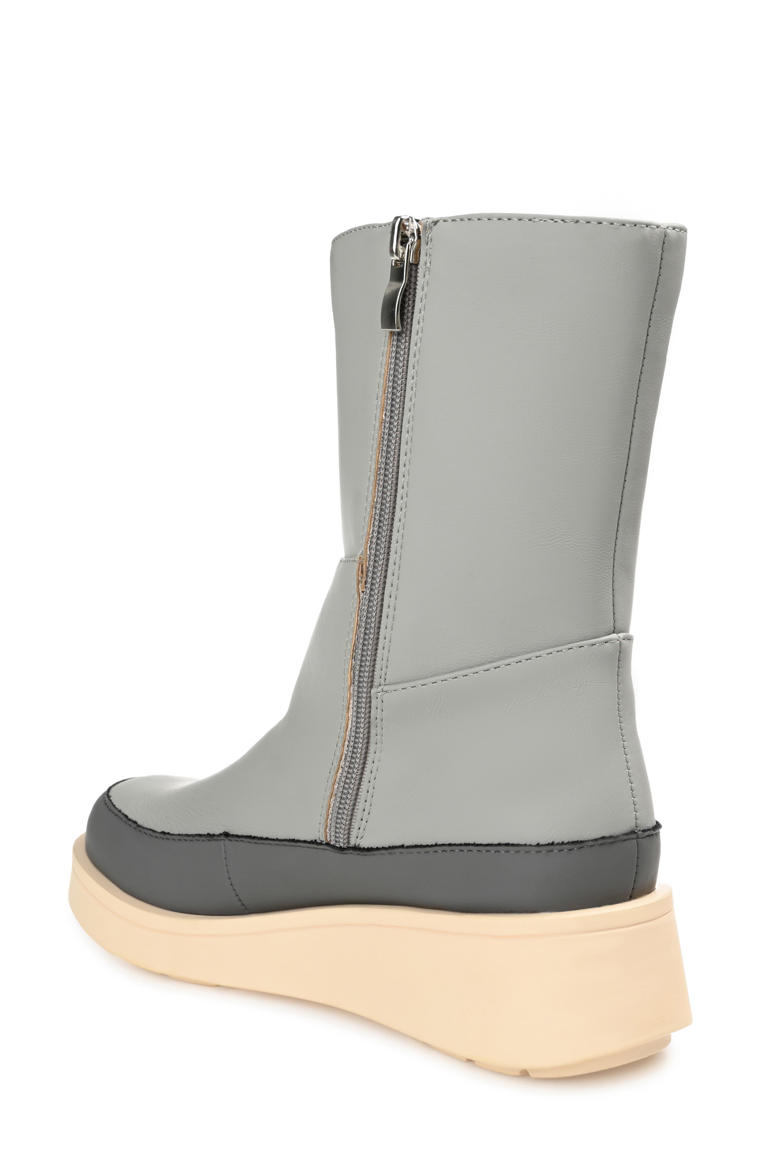 Journee Collection Cristen Bootie, Alternate, color, Grey