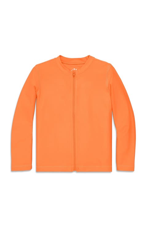 Kids Long Sleeve Full-Zip Rash Guard (Toddler, Little Kid, Big Kid)