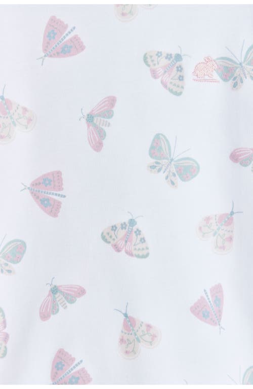 Babycottons Premium Peruvian Pima Cotton Lisa Short Tee & Pants Pajama Set For Infant In White