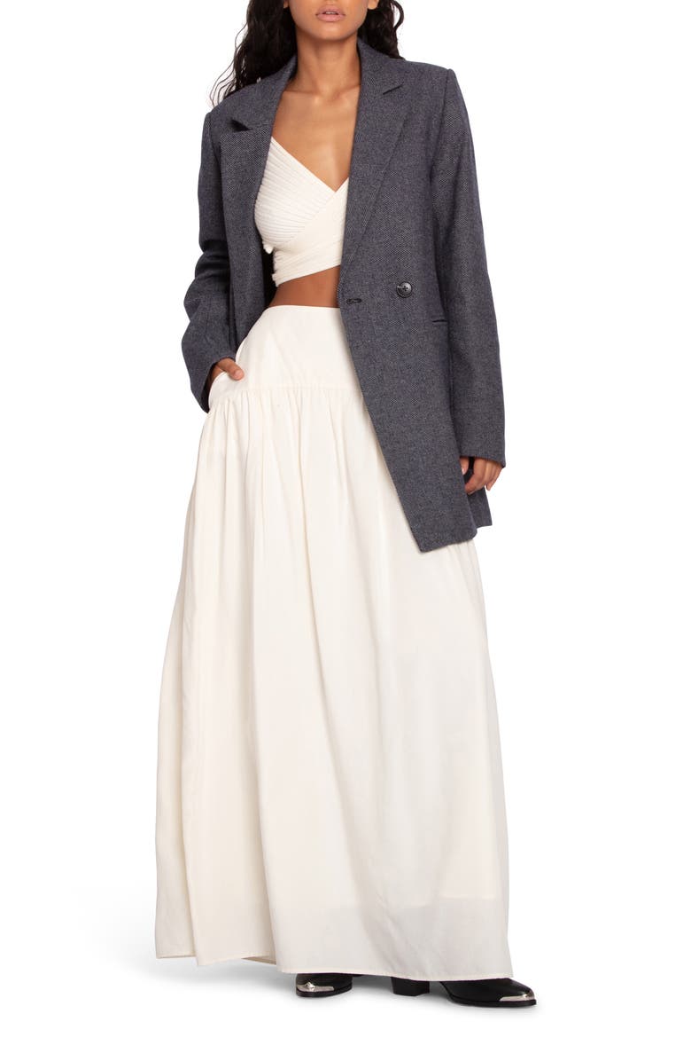 Belle & Bloom Kenzo Double Breasted Blazer, Alternate, color, Black