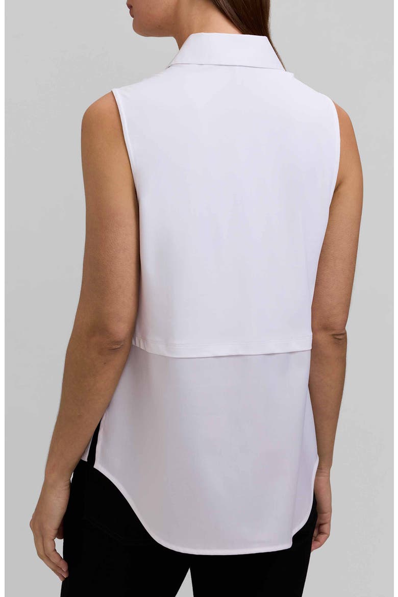 Chelsea Layered Sleeveless Tank, Alternate, color, WHITE