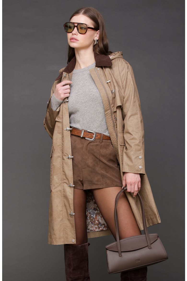 Heritage Hooded Raincoat, Alternate, color, HEIRLOOM