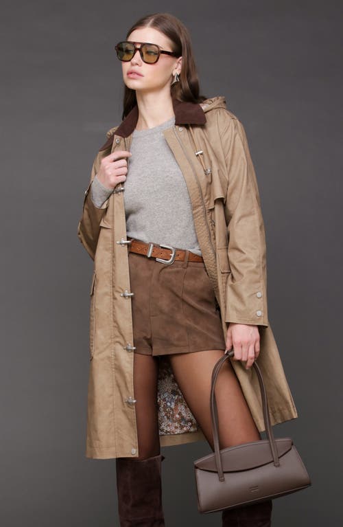 Avec Les Filles Longline Raincoat With Removable Hood