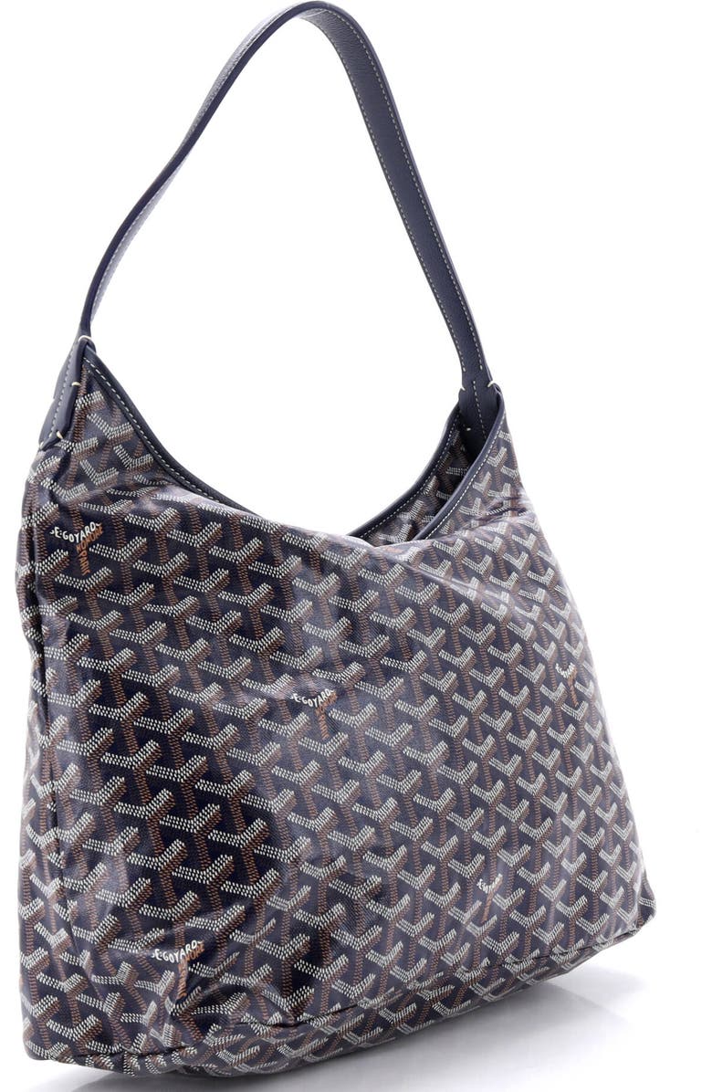 Pre-Owned Goyard Boheme Hobo Coated Canvas, Alternate, color, Blue