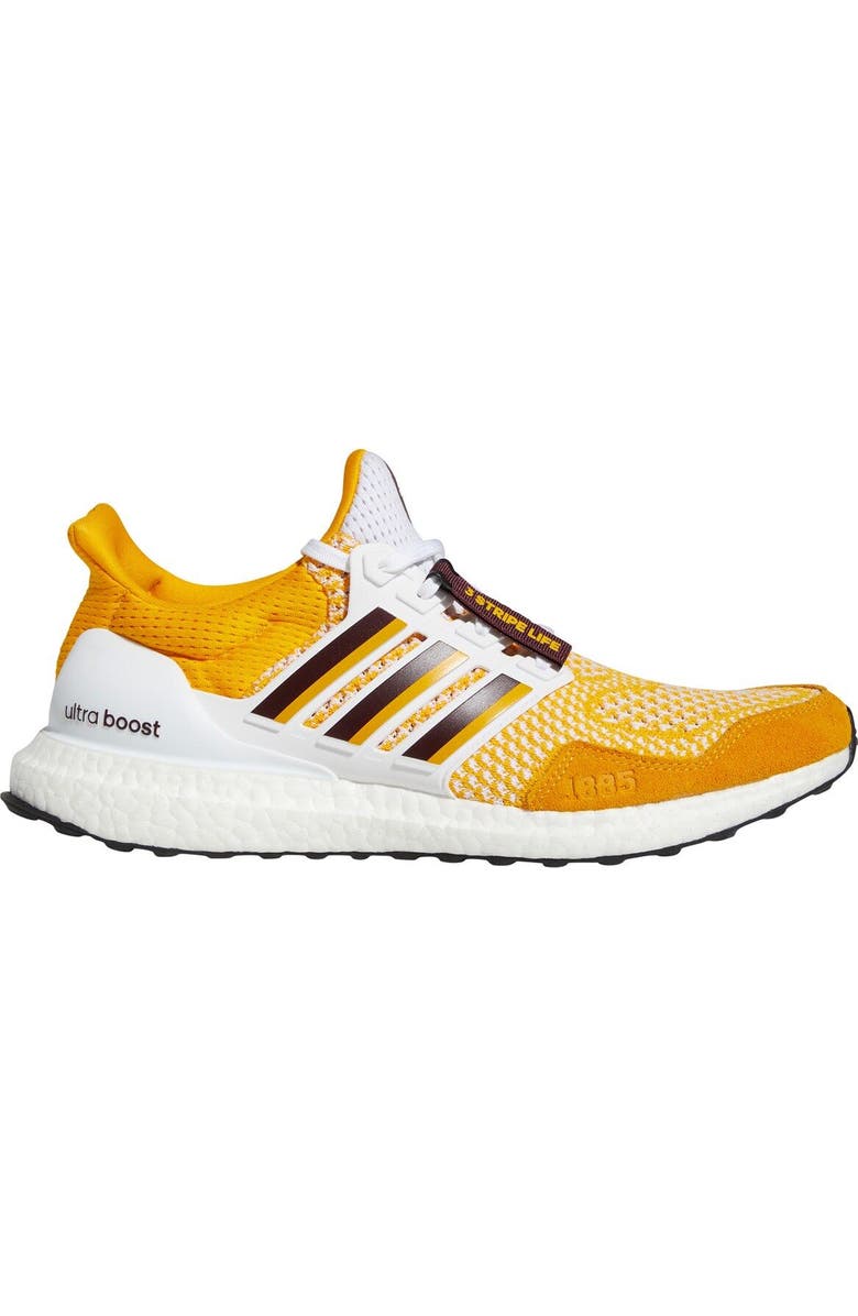 adidas Gold/White Arizona State Sun Devils Ultraboost 1.0 Running Shoe, Alternate, color,