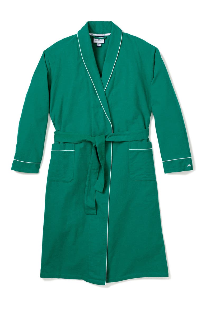 Women's Flannel Robe, Alternate, color, GREEN