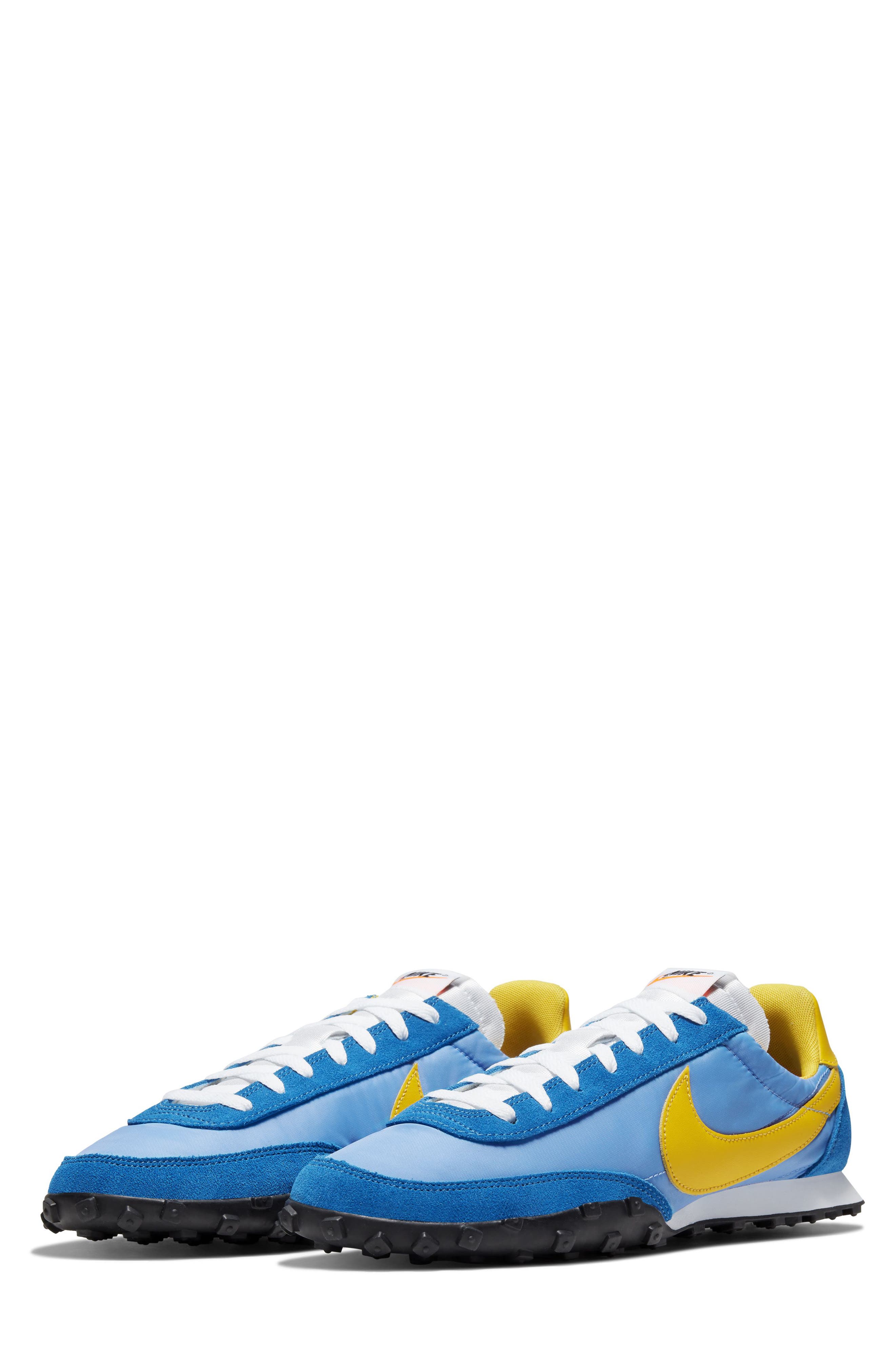 Waffle Racer Sneaker, Main, color, BLUE/ BLACK/ AMARILLO