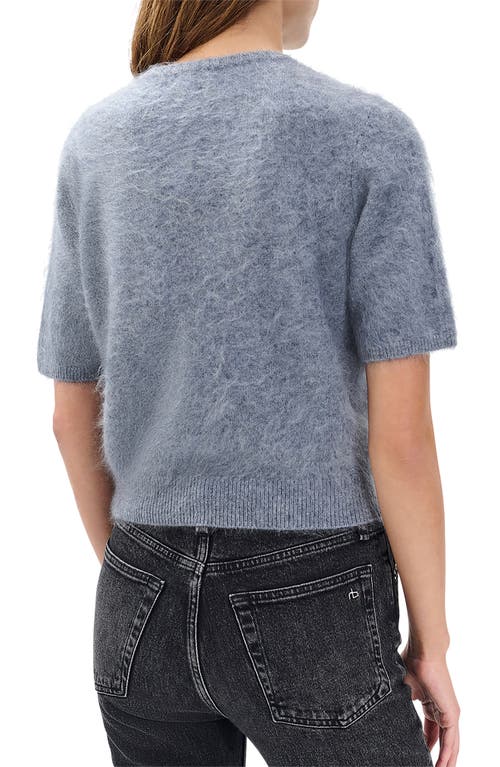 Rag & Bone Jada Brushed Cashmere Sweater In Blue