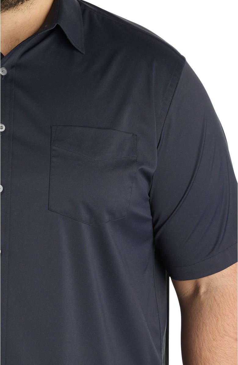 Untuckit Fit by Dxl Big & Tall Gironde Sport Shirt, Alternate, color, Black