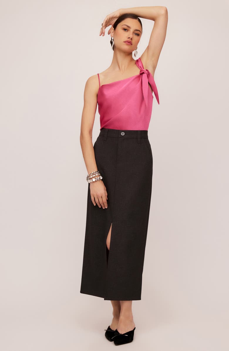 FIFTEEN TWENTY Sasha Hammered Satin Asymmetric Tank Top, Alternate, color, 