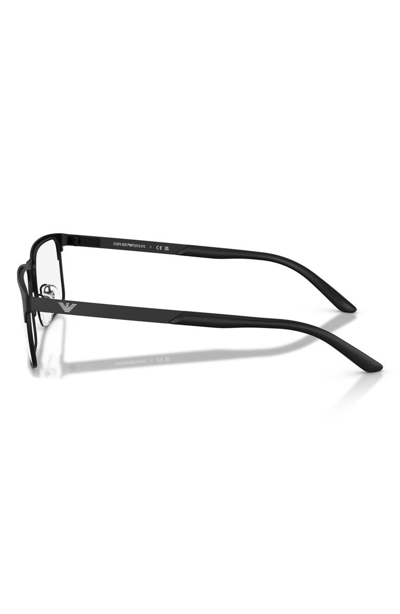 Emporio Armani 55mm Rectangle Optical Glasses, Alternate, color,