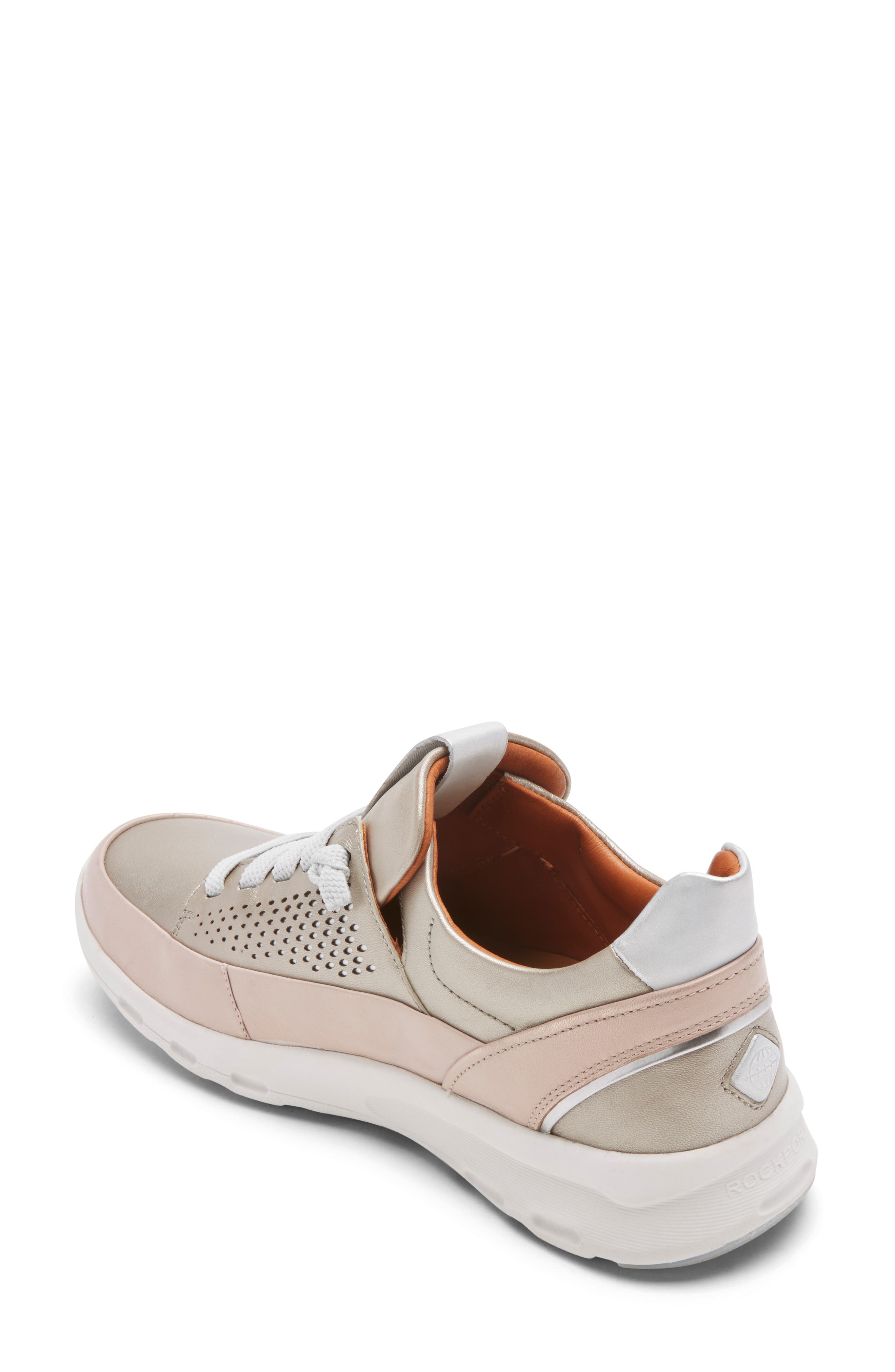 Cobb Hill Let's Walk Sneaker, Alternate, color, DOVE/ ROSE FABRIC