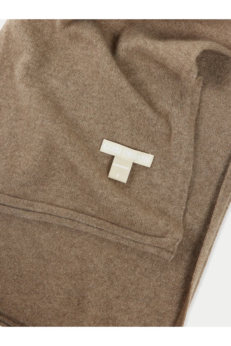 Cashmere Jersey Knit scarf, Alternate, color, taupe