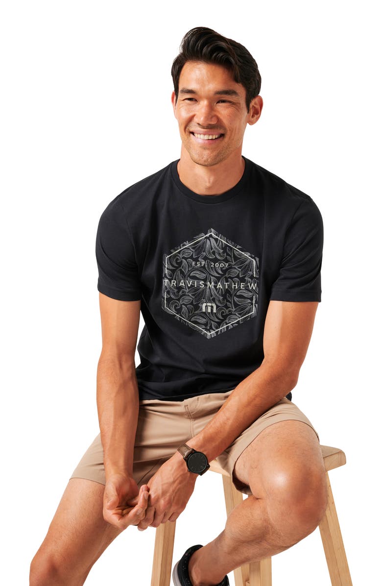 TravisMathew Off Peak Graphic T-Shirt, Alternate, color, Black