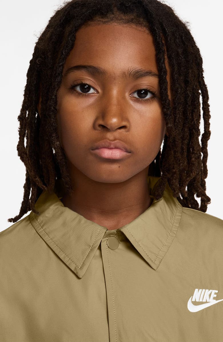 Nike Kids' Club Water Repellent Jacket, Alternate, color, Parachute Beige/ White