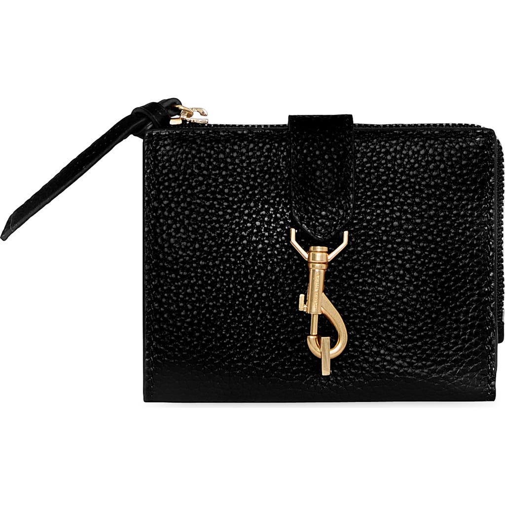 Rebecca Minkoff Slim Megan Leather Bifold Wallet In Black