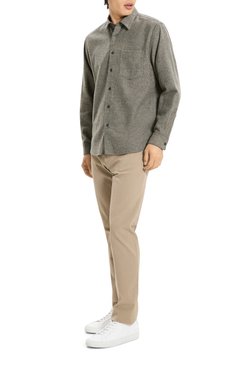 Weekend Brushed Cotton Twill Button-Up Shirt, Alternate, color, DUFFLE MULTI